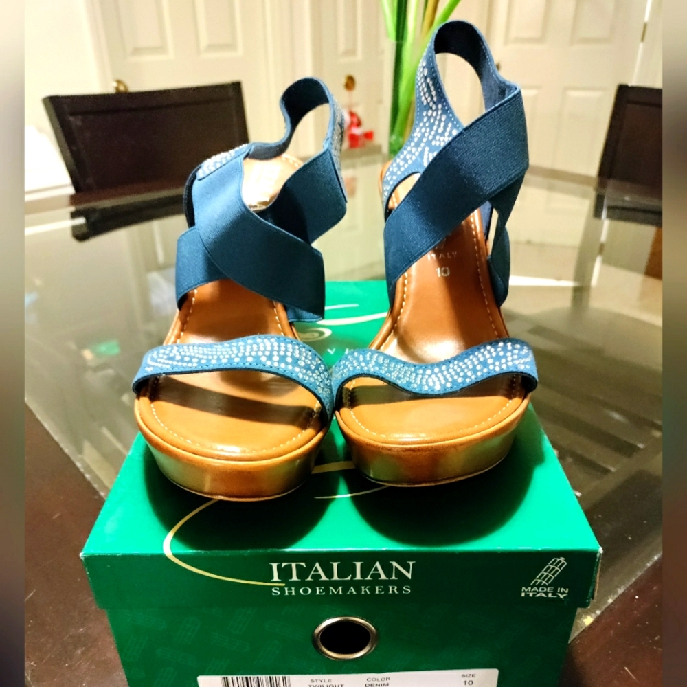 Italian Shoemakers Blue Women's Sandals